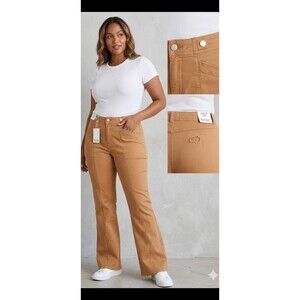 Kensie Jeans High-Rise Size 10/30 (Caramel Color) Pants - New With Defects